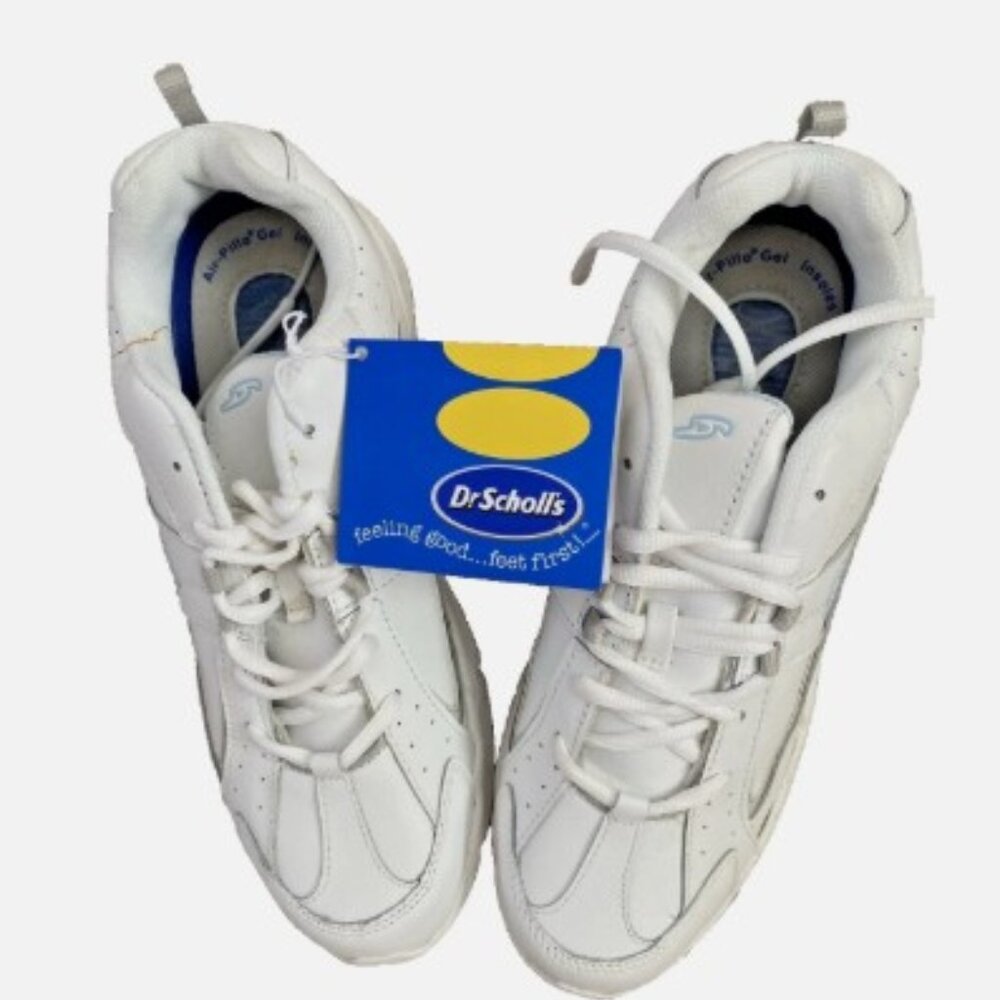 DR. SCHOLL'S Athletic Gym Air-Pillo Gel Cushioning Shoes White Size 9W